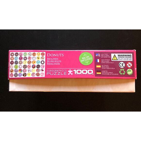 Eurographics 1000 Piece Jigsaw "Donuts" puzzle - Pre-Owned - all pieces there - Picture 6 of 7